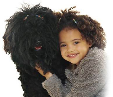 Picture of a Kid with a Dog